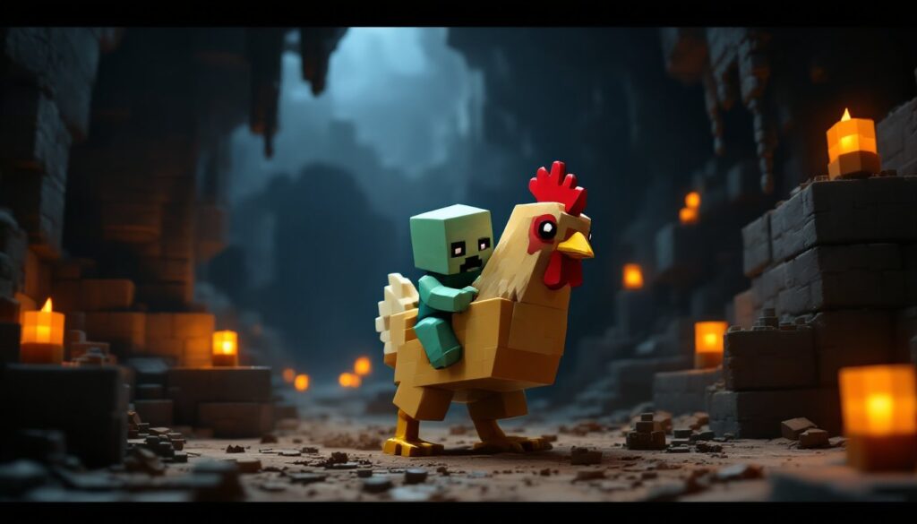 chicken jockey minecraft