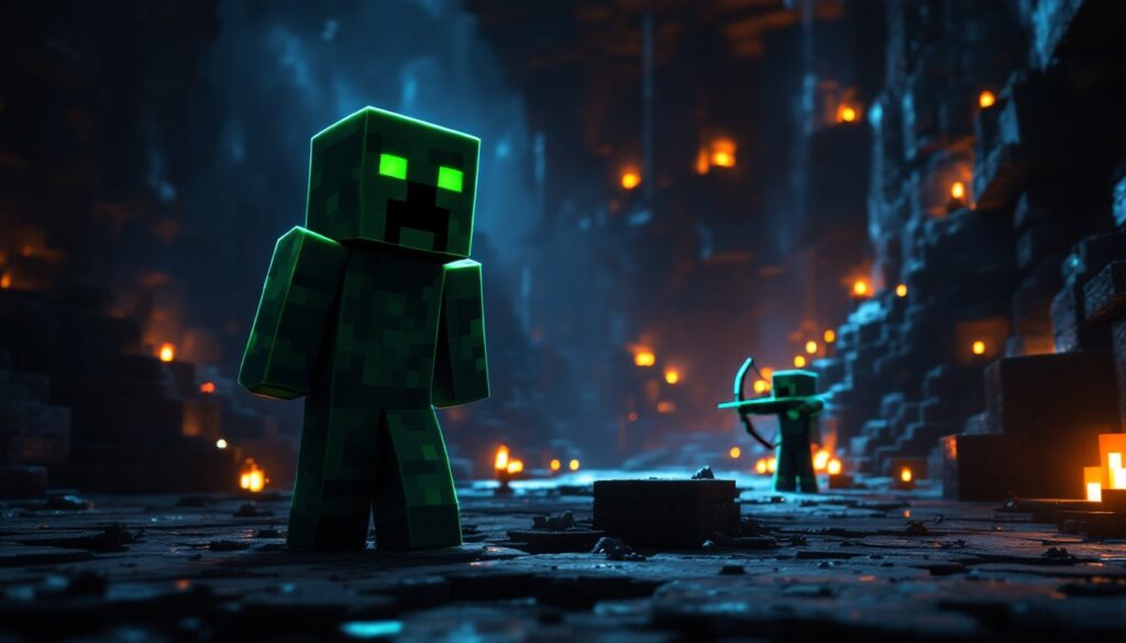 creepers mine craft